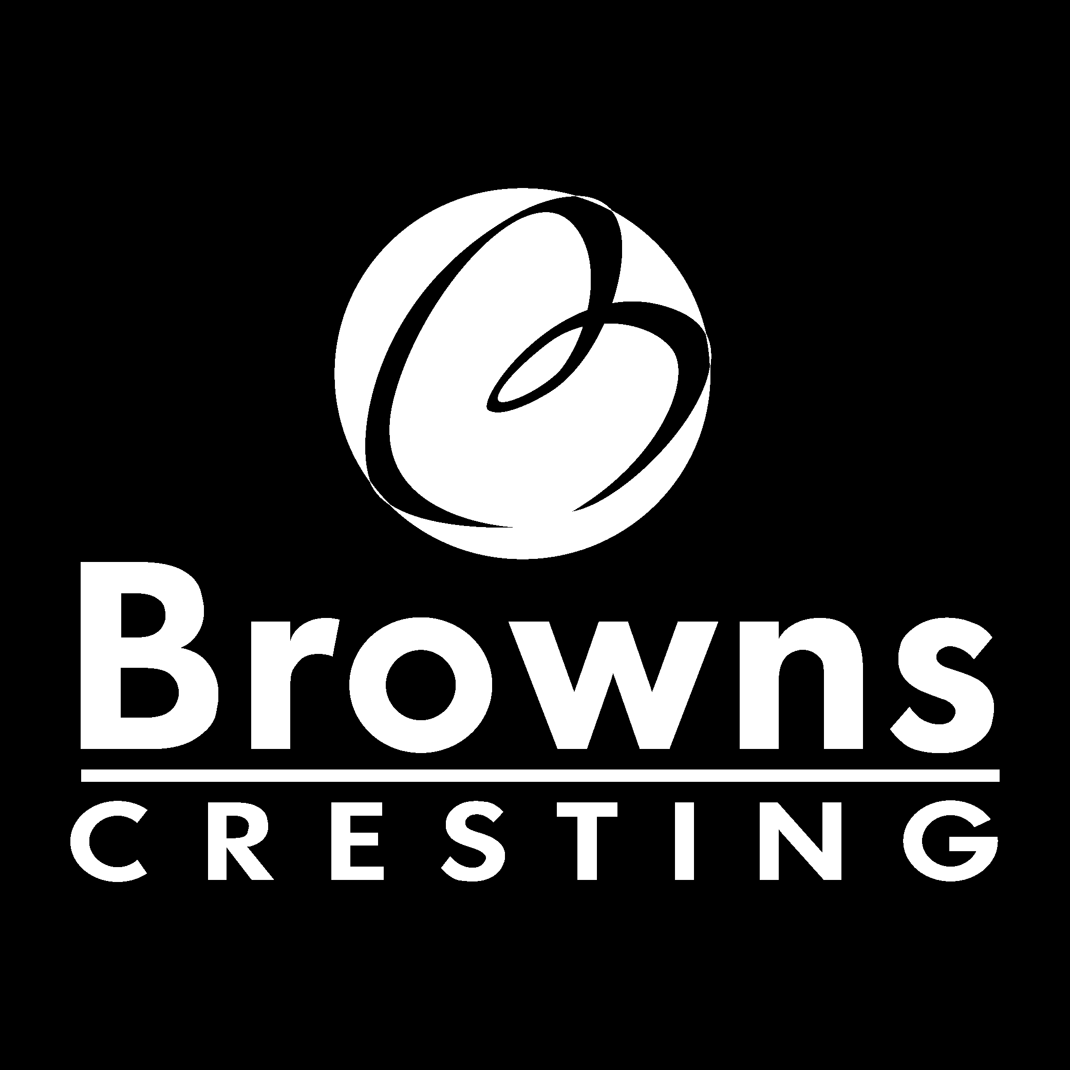Browns Cresting White Logo Vector Logo